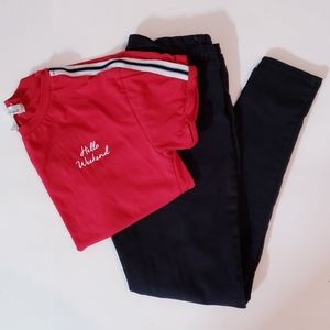 Hello Weekend Outfit - Top and Jeans